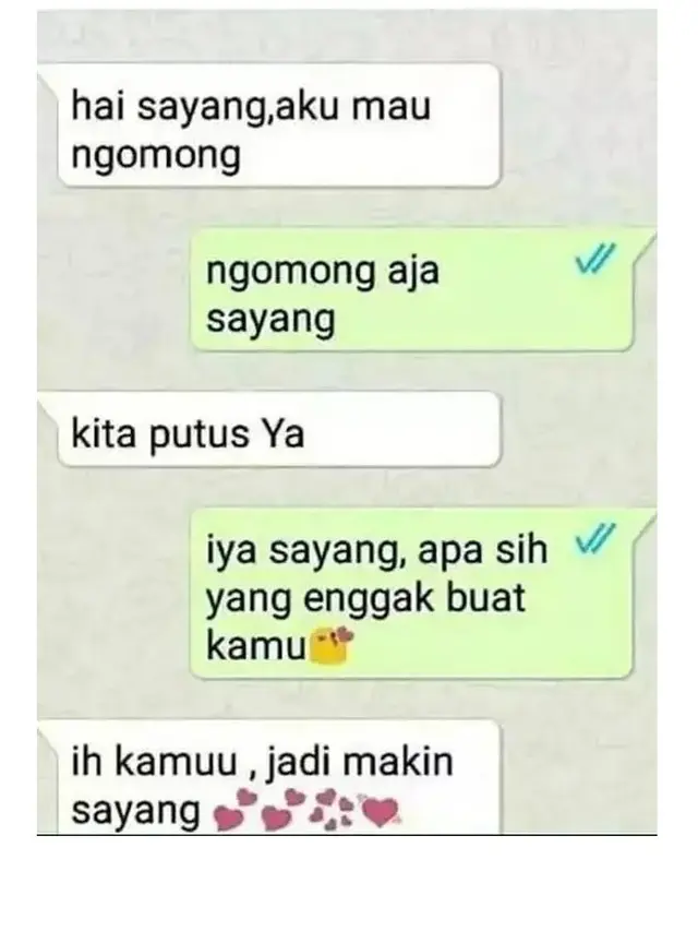 10 Chat Netizen Minta Putus dengan Pacar Ini Penuh Drama