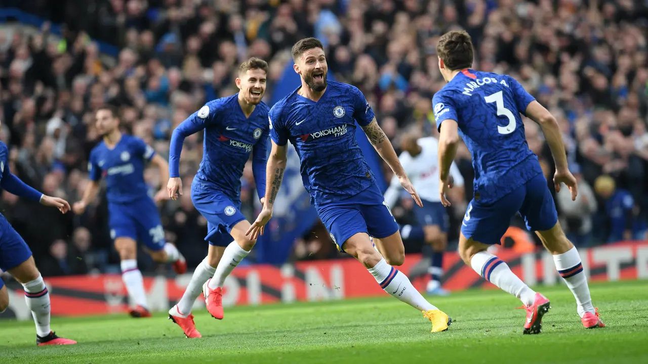 Striker Chelsea, Olivier Giroud (@chelseafc)
