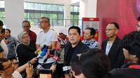 Ketua Umum PSSI, Erick Thohir berbicara banyak mengenai perkembangan terkini Timnas Indonesia. (Liputan6.com/Dimas Ramadhan)