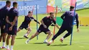 Pertandingan tidak akan mudah. Tantangan besar untuk Harry Kane dkk. Mengalahkan Spanyol adalah jalan untuk juara. (Adrian DENNIS / AFP)