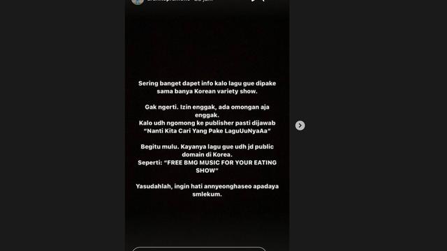 Ardhito Pramono Pasrah Lagunya Sering Digunakan Variety Show di Korea Tanpa Izin