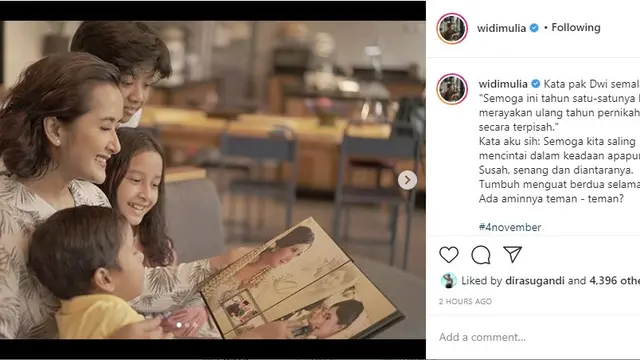 Widi Mulia - Dwi Sasono (Foto: Instagram/@widimulia)