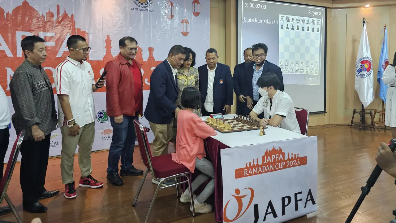 Turnamen catur cepat Japfa Ramadhan Cup 2023 menyedot perhatian para pecinta catur dari berbagai daerah di Indonesia.
