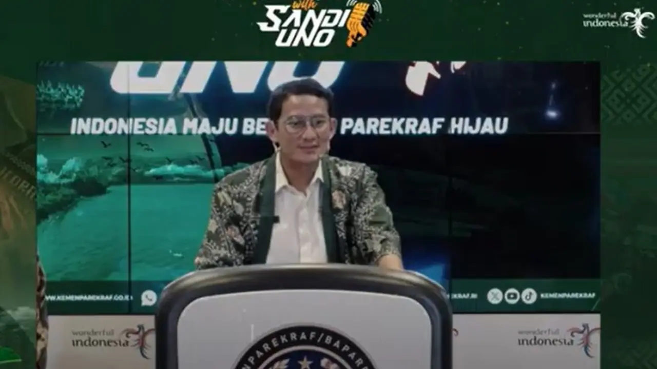 Menparekraf Sandiaga Uno dalam The Weekly Brief with Sandi Uno, Senin, 24 Juni 2024