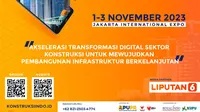 Direktorat Jenderal Bina Konstruksi Kementerian Pekerjaan Umum dan Perumahan Rakyat (PUPR) akan menggelar puncak Acara Konstruksi Indonesia 2023 pada 1-3 November 2023 di Jiexpo Kemayoran, Jakarta.