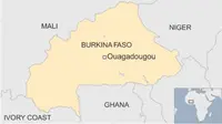 Lokasi serangan di Burkina Faso. (BBC)