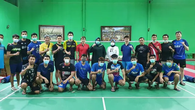 Panaskan Mesin, Tim Bulutangkis Indonesia Latihan di Sragen