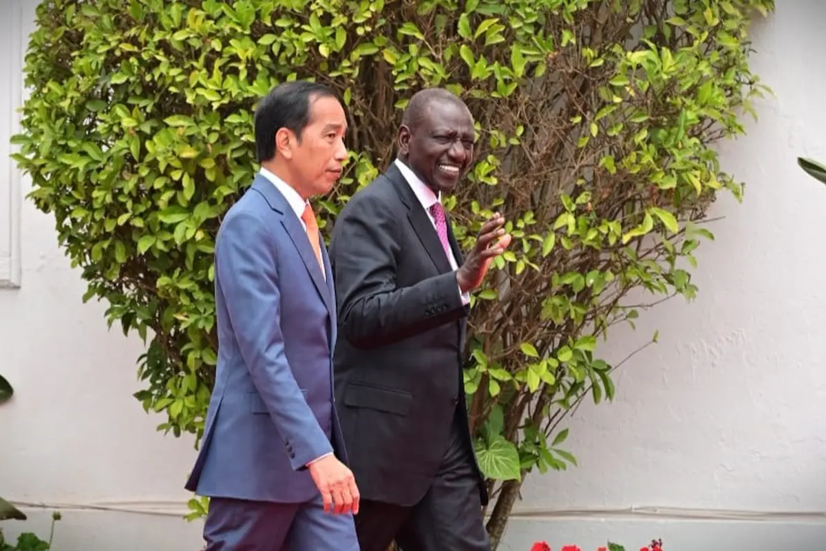 Presiden Joko Widodo atau Jokowi Bertemu dengan Presiden Republik Kenya William Ruto