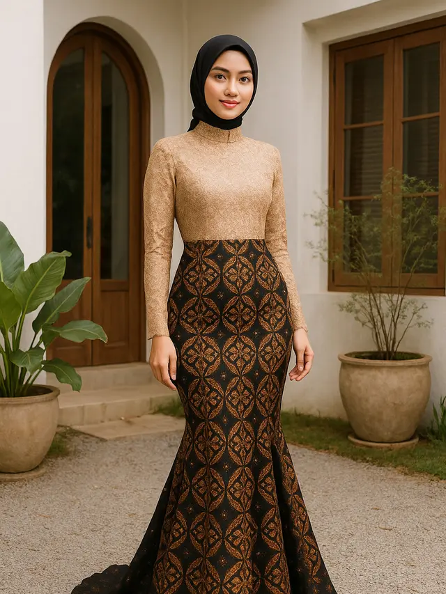 18 Model Gamis Batik Pesta Terbaru 2025, Tetap Syar’i tapi Tampil Glamor
