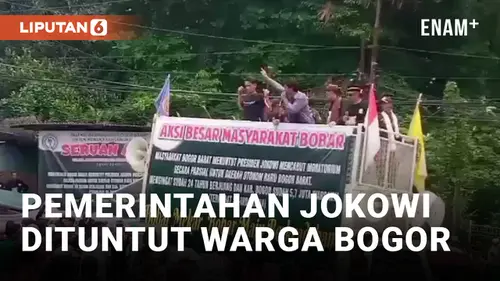 VIDEO: Ratusan Warga Bogor Barat Demo Tuntut Pemerintahan Jokowi