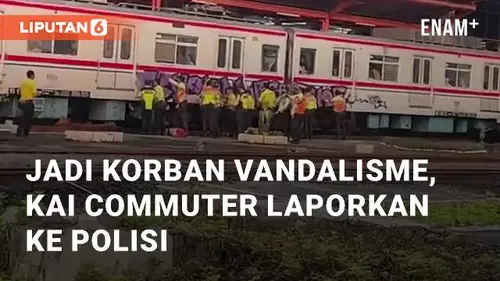 VIDEO: Jadi Korban Vandalisme Gerbong, KAI Commuter Laporkan ke Polisi