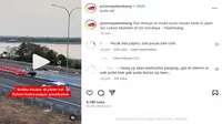 Video aksi emak-emak yang membantu mobil Fortuner memutar balik di ruas jalan tol. (sumber: Instagram @promopalembang)