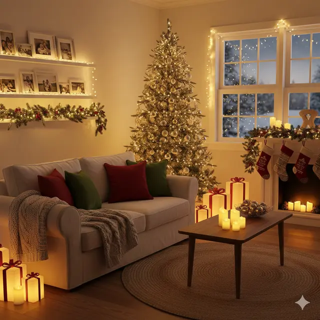 Dekorasi Natal di Ruang Tamu