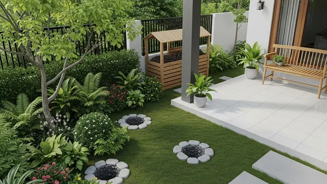 Halaman dengan Sumur Resapan Biopori