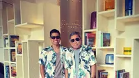 Kenangan Indra bersama almarhum Adiguna Sutowo (Instagram @maulanaindraguna)