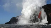 Aliran lava baru dari Gunung Kilauea di Hawaii. (AP)