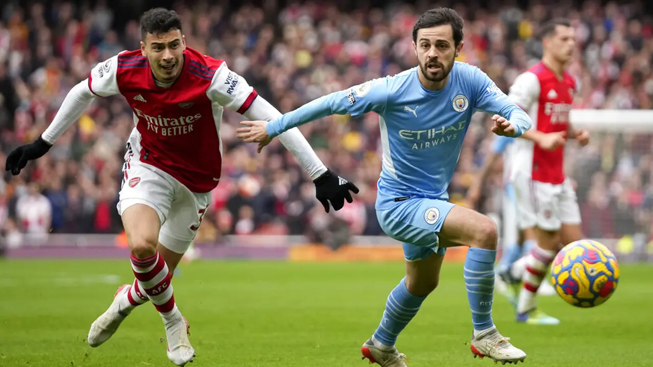 FOTO: Arsenal Dipermalukan Manchester City di Emirates Stadium
