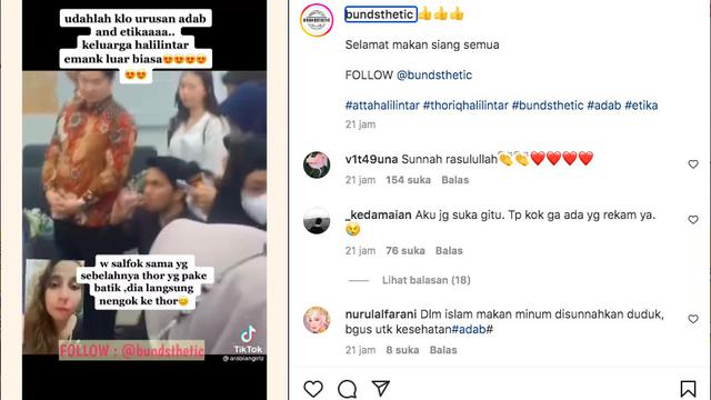 Thariq dan Atta Halilintar Banjir Pujian Soal Adab dan Etika Saat Lakukan Hal Ini. (instagram.com/bundsthetic)