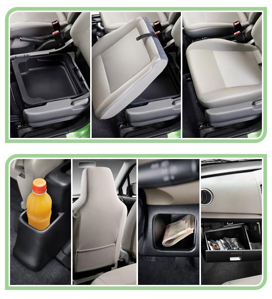 multi compartment dan under seat tray