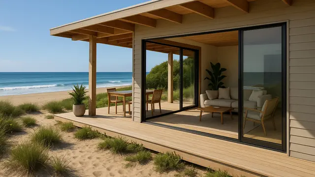 Rumah Sederhana di Pinggir Pantai