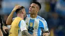 Pada gelaran Copa America 2024, Lautaro Martinez berhasil meraih trofi top skor. (JUAN MABROMATA/AFP)