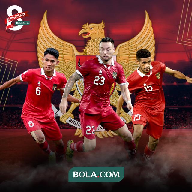 Timnas Indonesia - Marc Klok, Marselino Ferdinan, dan Ricky Kambuaya
