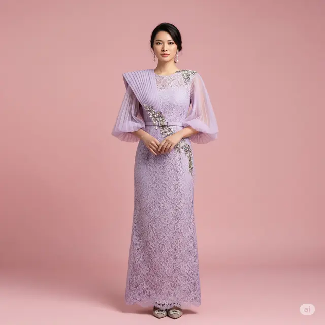7 Model Baju Brokat Dress Panjang yang Elegan dan Menawan untuk Berbagai Acara