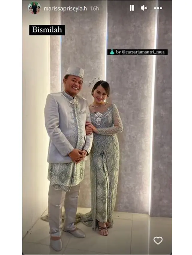 6 Potret Sule dan Memes Prameswari Pamer Pakai Baju Pengantin, Tampil Serasi