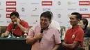 Dirut Persija, Gede Widiade, saat konferensi pers jelang laga final Piala Presiden 2018 di Hotel Sultan, Jakarta, Kamis (15/2/2018). Final dan semifinal Piala Presiden 2018 akan digelar di SUGBK Jakarta. (Bola.com/M Iqbal Ichsan)