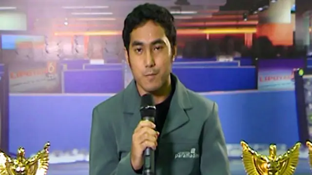 Mehladin Pengunjung Peserta Presenter di Indonesia Broadcaster Expo 2013.