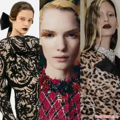 Paris Haute Couture Week 2026 menghadirkan delapan tren beauty: dari Hepburn bangs, lilac makeup, metallic manicure, hingga lace lips dan white waterline. (@chanelofficial @jeanpaulgaultier)