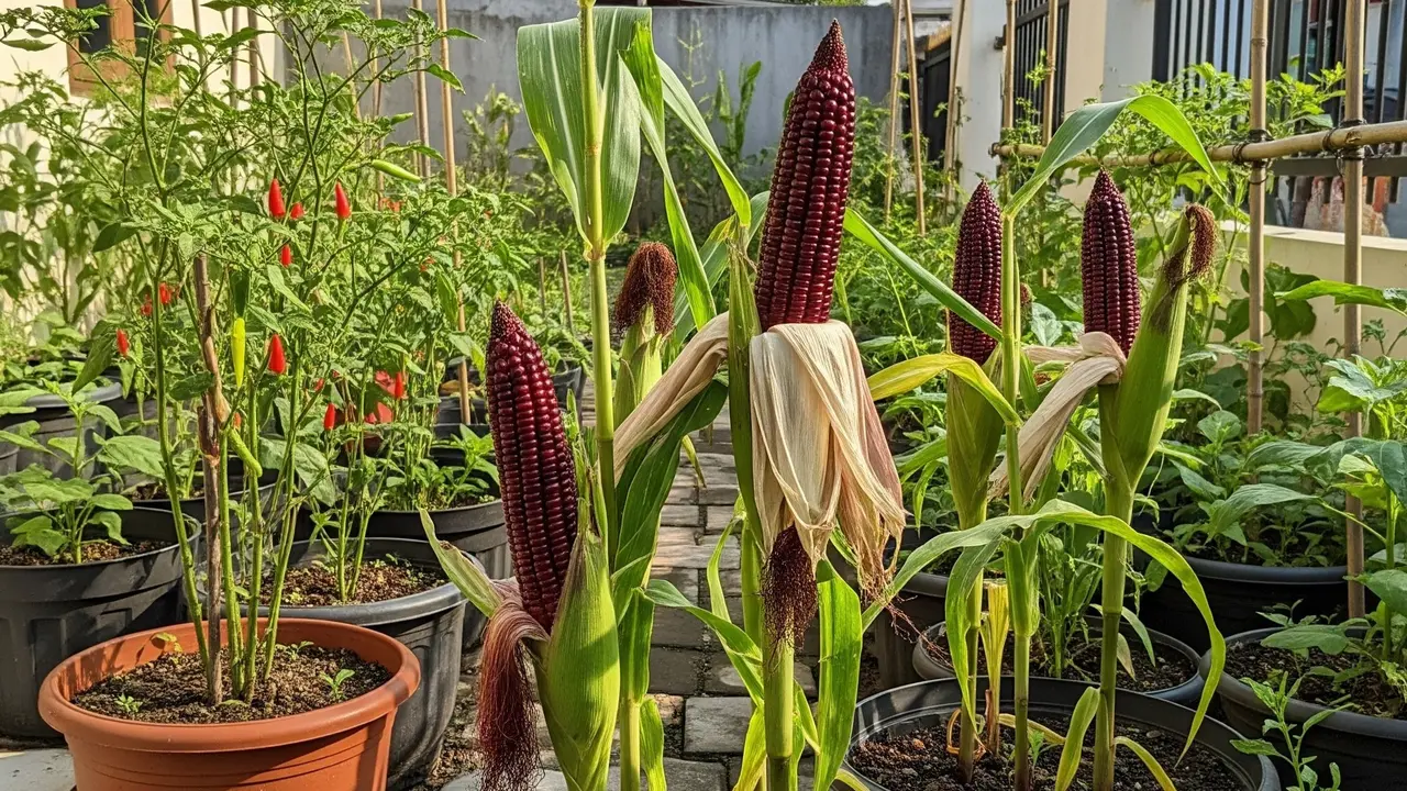Cara Menanam Jagung Ketan Ungu di Pot, Panduan untuk Lahan Terbatas