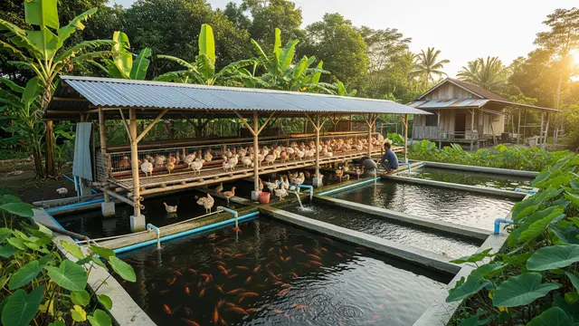9 Ide Peternakan Kecil Campuran Ayam dan Ikan untuk Usaha Keluarga, Untung Berlipat