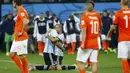 Timnas Argentina sukses membekuk Belanda 0-0 (4-2) di laga semifinal Piala Dunia 2014, Sao Paolo, (10/7/2014). (REUTERS/Darren Staples)