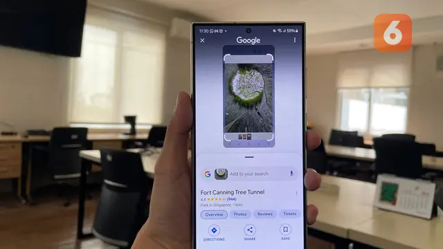 Mengenali salah satu landmark Singapura dengan Circle To Search