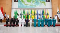 Pelantikan Penjabat Ketua TP PKK Provinsi Papua Tengah, Papua, Sulawesi Tenggara, NTB, Sumatera Selatan, dan Kalimantan Timur di Gedung Sasana Bhakti Praja (SBP) Kementerian Dalam Negeri (Kemendagri), Jakarta, Senin (2/10)/Istimewa.