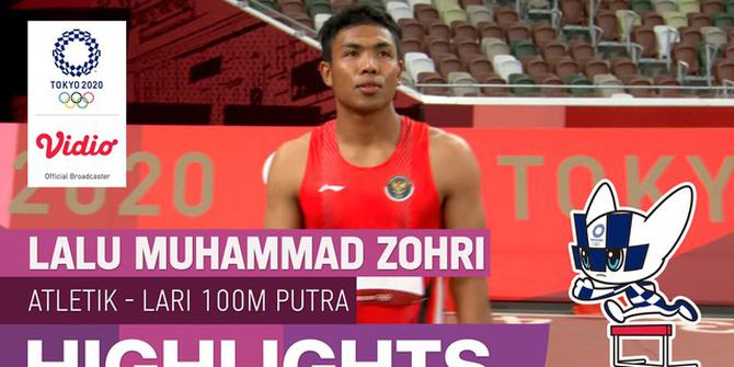 VIDEO: Lalu Muhammad Zohri Gagal Melaju ke Semifinal Lari 100 Meter Olimpiade Tokyo 2020