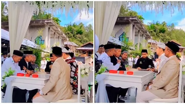Sah Jadi Suami Istri, Ini 6 Potret Pernikahan Ilyas Bachtiar dan Nabila LIDA