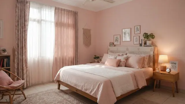 Ide desain kamar tidur berwarna pink yang bikin tidur nyenyak dengan suasana menenangkan model merawat tampilan kamar tidur