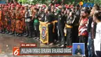 Selepas pembacaan deklarasi, perwakilan dari masing-masing ormas melepas burung dara sebagai simbol perdamaian.