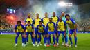 Starting XI pemain Al-Nassr pada laga pekan ke-21 Liga Pro Arab Saudi 2022/2023 melawan Abha di Mrsool Park, Riyadh, Minggu (19/03/2023) WIB. Laga dimenangkan oleh Al-Nassr dengan skor 2-1. (Twitter/@AlNassrFC)