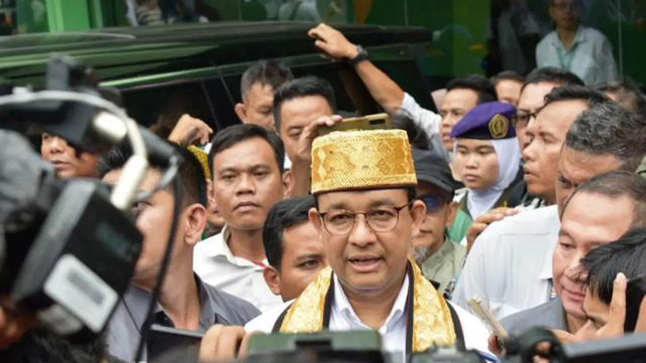 Anies Baswedan tiba di Lampung. Foto : (Istimewa)