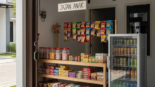 Ide Jualan Makanan Ringan untuk Warung Kecil/ Ilustrasi AI