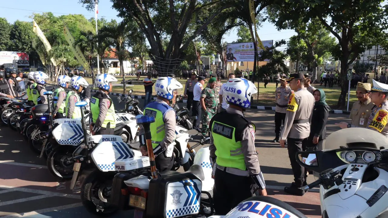 Polres Pemalang menggelar operasi patuh candi 2023, mulai Senin 10-23 Juli 2023. (Foto: Liputan6.com/Humas Polres Pemalang)