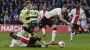 <p>Tampil dengan kekuatan terbaik, Manchester City baru bisa mencetak gol lewat Erling Haaland yang memanfaatkan umpan Kevin de Bruyne di menit ke-45. (AP Photo/Frank Augstein)</p>