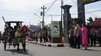 Pelepasan personel polisi purnatugas di Purbalingga, Jawa Tengah. (Foto: Liputan6.com/Polda Jateng)