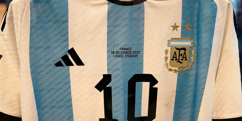 Jersey Messi Juara Piala Dunia Dilelang