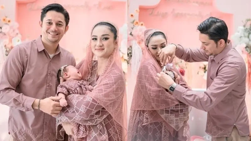 7 Potret Tengku Dewi Putri Gelar Akikah Untuk Baby Zeya, Kompak Bareng Andrew Andika