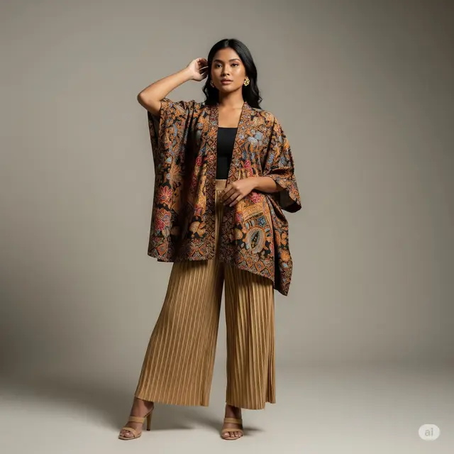 Model Batik Wanita Palazzo. Foto: Gemini