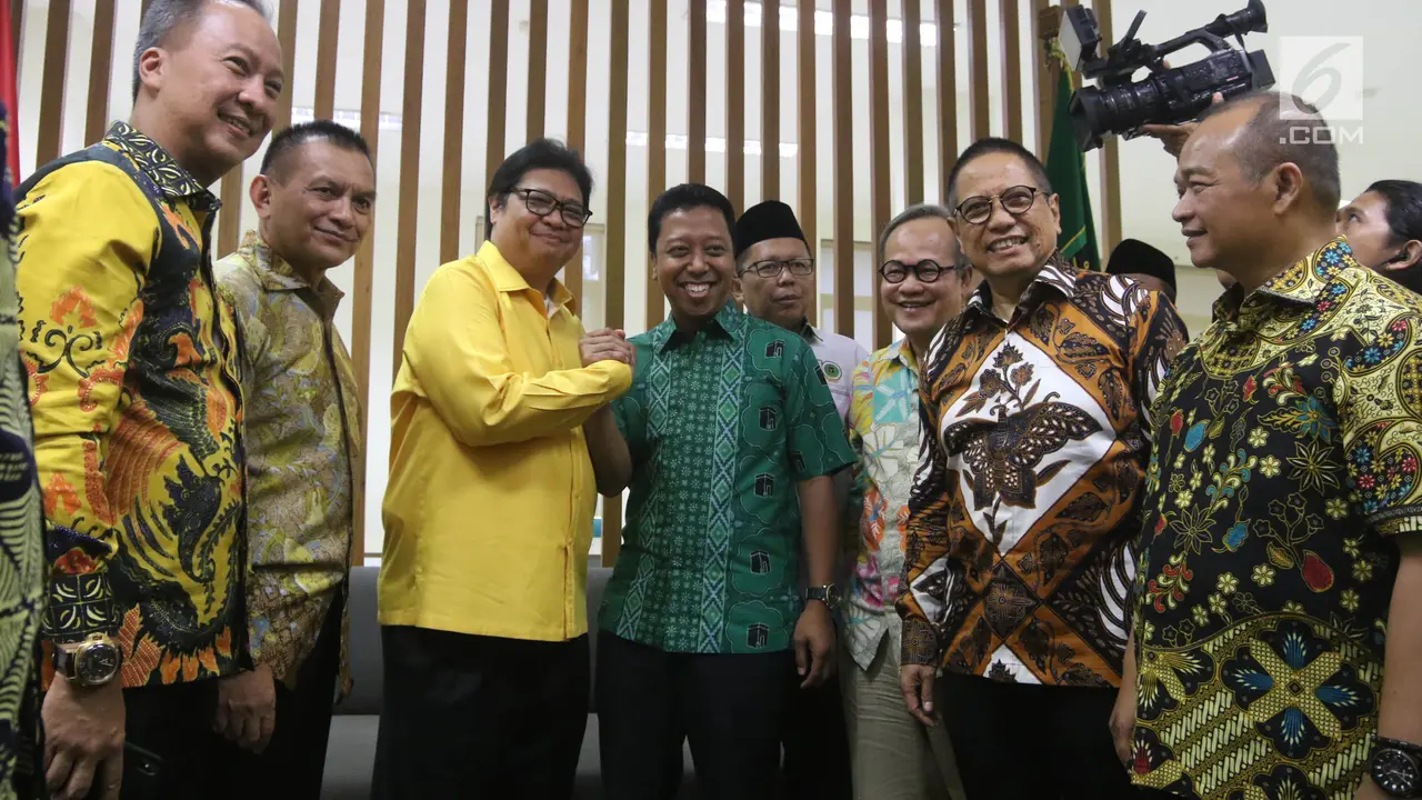 Airlangga Hartarto Temui Romahurmuziy